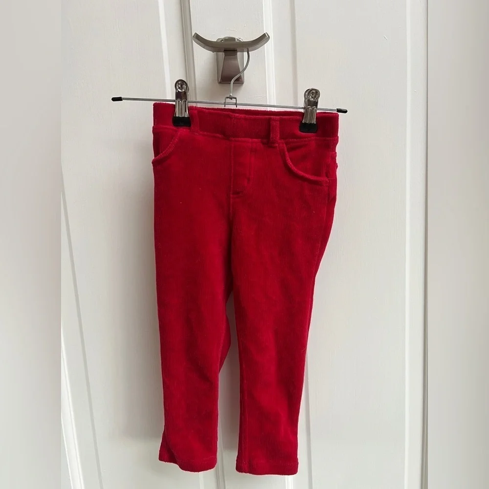 NWOT Jumping Beans 24M Red Corduroy Pants